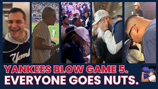 YANKEES BLOW GAME 5 EVERYONE GOES NUTS Mournful fan reactions set to haunting music [upl. by Hsepid]