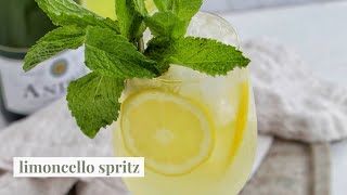 Italian Limoncello Spritz Recipe  Homebody Eats [upl. by Daveta]