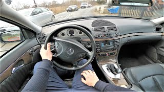 Mercedes Eclass W211 E270 27cdi 177HP 2002 POV Test Drive amp Acceleration 0100  4K 107 [upl. by Pacian515]