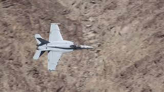 F18 A10 F35 Low Level Canyon Flying [upl. by Nickles]