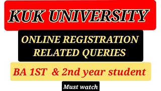 Kuk Online Exam registration Full process kukupdate kukuniversity kukonlineexam [upl. by Nylassej300]