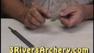 3Rivers Archery How to Sharpen 2 blade broadheads [upl. by Nikkie905]