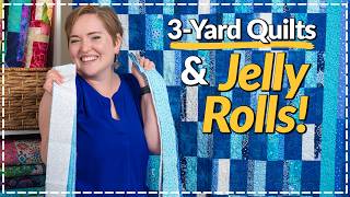 How to Use Jelly Rolls in a 3Yard Quilt [upl. by Marigolde]