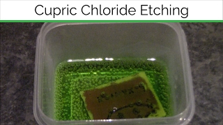 PCB Etching Experiment with Cupric Chloride [upl. by Rothstein]