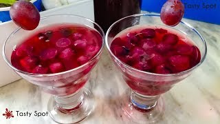 Grape Juice With Pulp  Ball Grape Juice  മുന്തിരി ബോൾ ജ്യൂസ്  Recipe128 [upl. by Esenej]