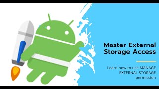 How to use MANAGE EXTERNAL STORAGE permission to access all Files in Native Android App Kotlin [upl. by Papotto]