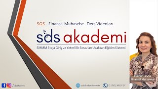 SDS Akademi  Deniz Hoca İle Staja Giriş Sınavı Finansal Muhasebe Soru Çözümü  SGS Soru çözümü [upl. by Memory]