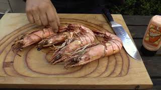 XXXL RIESENGARNELEN Gambas King Prawns vom Grill perfekt GRILLEN Anleitung — Klaus grillt [upl. by Aiceila]