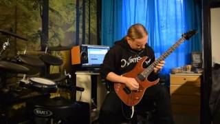 Wintersun audition clips with backing tracks incl Winter Madness solo  Lassi Tiainen [upl. by Adyht]