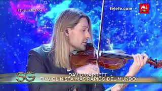 David Garrett el violinista más rápido del mundo  Susana Giménez 2017 [upl. by Akemeuwkuhc]