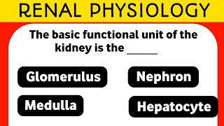 MCQs on Renal Physiology [upl. by Jenn466]