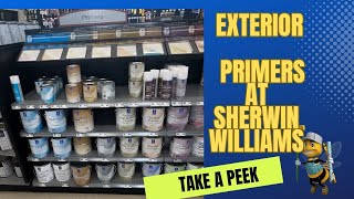 Exterior primers from Sherwin Williams [upl. by Auqinehs]