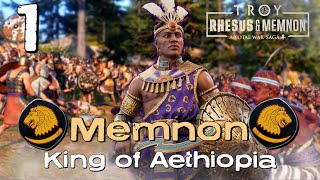 FOR PHAROAH  Memnon the Bronze  Total War Saga Troy  Aethiopia Stream Campaign 1 [upl. by Jodoin]