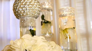 DIY  Dollar Tree Wedding Bling Centerpieces [upl. by Jodee]