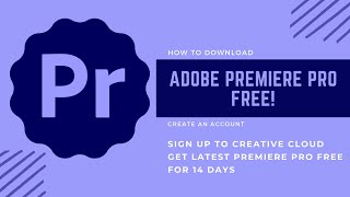 How to download Adobe Premiere Pro free [upl. by Shiff]