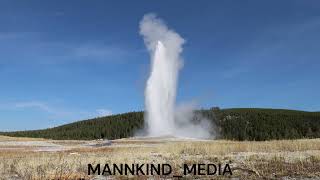 OLD FAITHFUL GEYSER ERUPTS [upl. by Bohon]