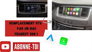 Changement Autoradio  Montage NAC Peugeot 508 1 [upl. by Dean412]