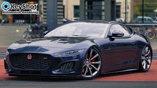 keyshot keyshot3d automotive rendering Jaguar F Type [upl. by Hesta174]