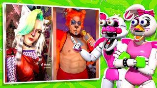 MORE CRAZY FNAF Cosplay REACT With Funtime Foxy [upl. by Assened]