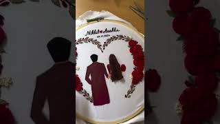 HEART WEDDING HOOP😍 ORDER NOW 🔥💌 ytshorts youtube weddinggifts [upl. by Yldarb904]