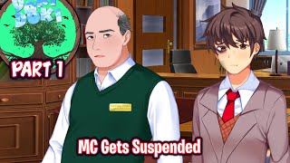 MC Gets SuspendedPart 1DDLC Branching Paths Dueling Hearts Arc MODDEMO [upl. by Ardussi647]