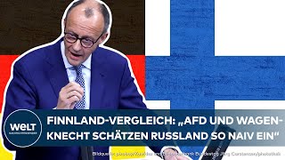 MERZ IN FINNLAND quotKlare Haltung zu Russlandquot  Wie das nordische Land mit der Kriegsgefahr umgeht [upl. by Coad433]