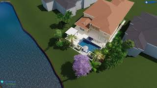 Frenchmans Creek Backyard Makeover Concept  Cristallo Pools [upl. by Korney300]