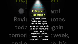 Learning Techniques Spaced repetition education [upl. by Enaz418]