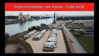 Wohnmobilhafen am KanalCafé NOK Osterrönfeld bei Rendsburg  womoclickde [upl. by Allix236]