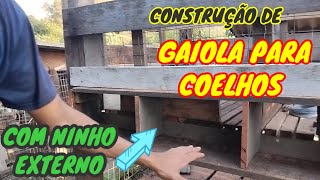 Gaiola para coelhos a melhor que você vai ver no YouTube [upl. by Os]