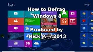 How to Defrag Windows 8  How To Defrag Your Hard Drive Easily [upl. by Ettenoj]