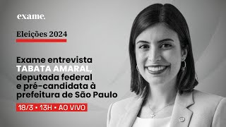 Eleições 2024 Entrevista com Tabata Amaral précandidata à prefeitura de São Paulo [upl. by Aitenev]