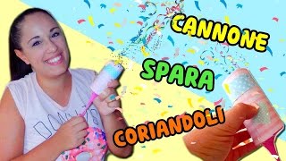 CANNONE SPARA CORIANDOLI FATTO IN CASA facile ed economico Iolanda Sweets [upl. by Enilecram]