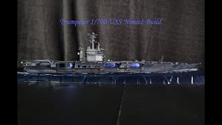 Trumpeter 1700 CVN68 USS Nimitz Build [upl. by Annoyik]