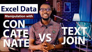 CONCATENATE VS CONCAT VS TEXTJOIN  Join Text From Different Cells Together In Excel [upl. by Teews]