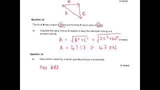 Physics Y12 Scalars and Vectors HW Easy Qs [upl. by Eralcyram440]