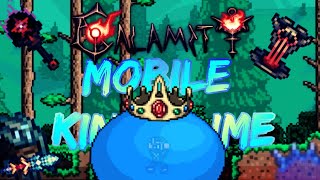 Terraria TModLoader mobile Calamity Mod  Revengeance  Death King Slime [upl. by Hnilym]