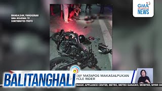 Lalaking 21anyos patay matapos makasalpukan ang isa pang motorcycle rider  Balitanghali [upl. by Akcirred444]