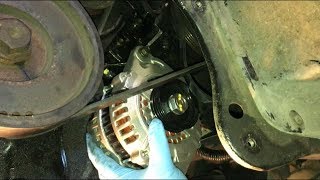 Replacing Alternator on 1988 Nissan Maxima [upl. by Nara]