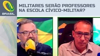 Militares substituem professores na escola cívicomilitar Capitão do Exército responde [upl. by Htiduy]