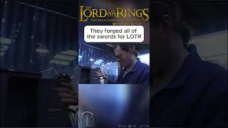 They forged all of the swords for LOTR  The Lord of The Rings Behind The Scenes lordoftherings [upl. by Ehrlich]