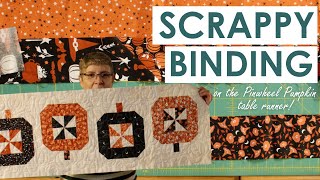 How to do mitred seams on scrappy binding [upl. by Studley]