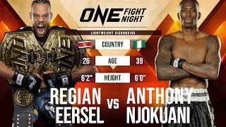 Regian Eersel vs Anthony Njokuani  Kickboxing Full Fight Replay [upl. by Murdocca890]