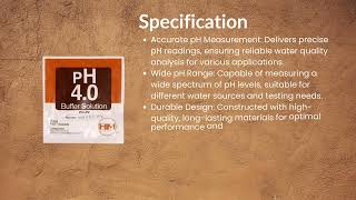 HM Digital pH4 Buffer Solution 20ml Accurate Calibration for Meters  by KAVITA CORP Jaipur RAJ [upl. by Tiphanie]