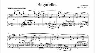 Beethoven Bagatelle Op 119 No 2 [upl. by Airotel]