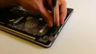 ASUS X202E how to take apart  disassembly video [upl. by Ahsinra]