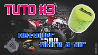 TUTO QUAD 3 🔧 LE NETTOYAGE DU FILTRE A AIR [upl. by Renwick]