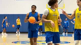 UCLA basketball practice video featuring defensive trapping drills 1029 [upl. by Llenram673]