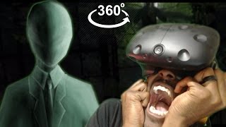 HES BAAACK HTC Vive VR 360  SLENDERMAN Reaction [upl. by Aneel]