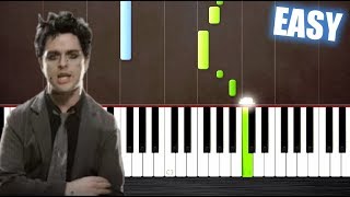 Green Day  Boulevard Of Broken Dreams  EASY Piano Tutorial by PlutaX [upl. by Bannasch]